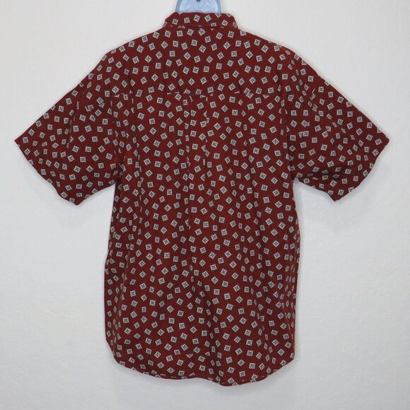 Chaps* Men's Short Sleeve Button‎ Down Curved Hem Single Pocket Shirt~ Size XL - Picture 2 of 10